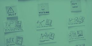 Eight sticky note walls
